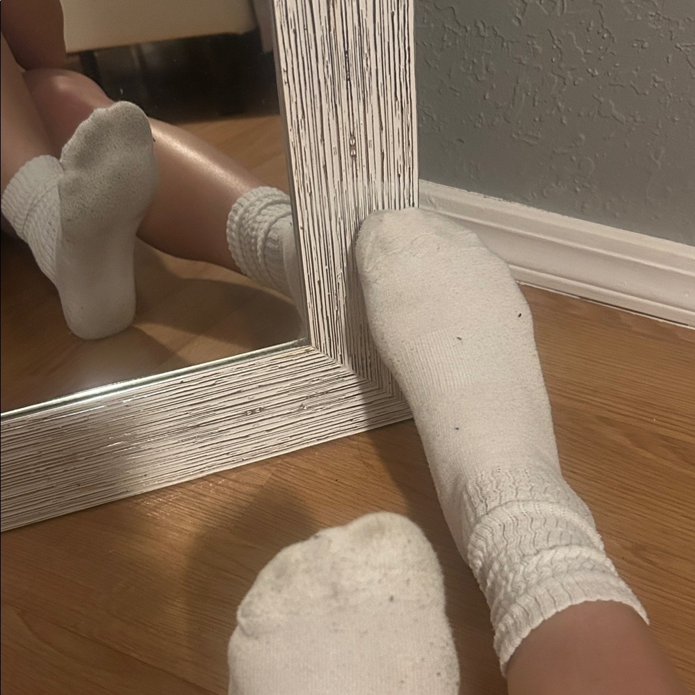 White Yoga Socks